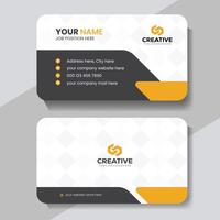 Modern creative simple clean business card or visiting card design template vector