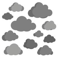 Creative Cloud Designs clouds, clouds, cloud set, cloud icons, cloud shapes. vector