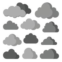Creative Cloud Designs clouds, clouds, cloud set, cloud icons, cloud shapes. vector