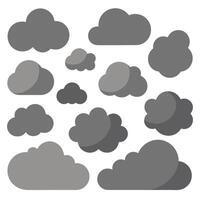 Creative Cloud Designs clouds, clouds, cloud set, cloud icons, cloud shapes. vector