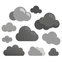 Creative Cloud Designs clouds, clouds, cloud set, cloud icons, cloud shapes. vector