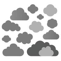 Creative Cloud Designs clouds, clouds, cloud set, cloud icons, cloud shapes. vector