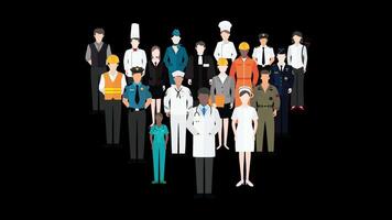 People Work Careers Professions Alpha video