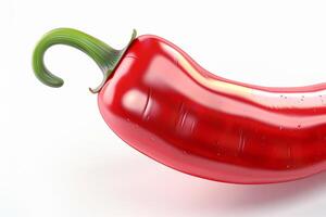 Close-Up of Red Bell Pepper. photo