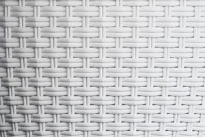 A white woven fabric with a pattern of white squares. 3d rendering. photo