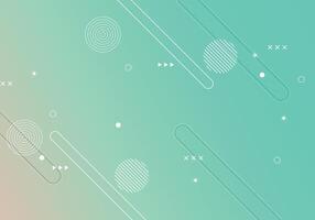 Gradient texture with memphis elements. vector