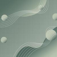 Gradient wave and lines background. vector
