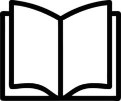Book line art logo icon on white transparent background for web use vector