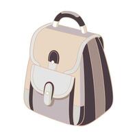 A cute colorful schoolbag icon on white transparent background for web use vector