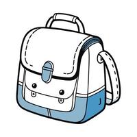 A cute colorful schoolbag icon on white transparent background for web use vector