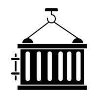 Container icon on white background vector