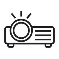 Projector line icon. vector