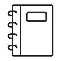 Notebook line icon. vector