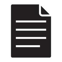 Files black icon. vector