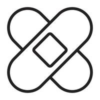 Bandage line icon. vector
