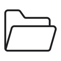 Folder line icon. vector