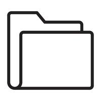 Folder line icon. vector