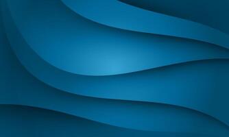 Blue texture 3D papercut layers in gradient banner. Abstract paper cut art background. wave blue. vector