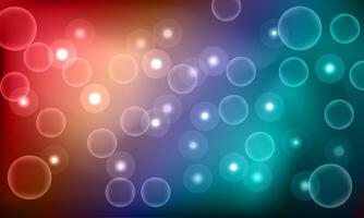 Abstract Background Geometry shapes Circle Bubbles on colorful background. soap bubbles. rainbow background. vector