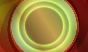Abstract colorful geometrical circles. dark light. gradient yellow. vector