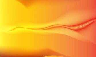 Wavy glowing fire gold orange bright flowing curve lines. gradient orange. liquid flow. vector