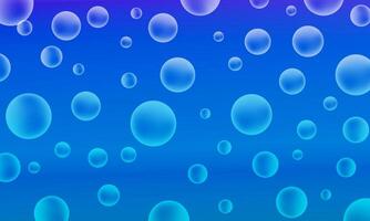 Abstract soft light blue bubble ball background. circle blue drop. vector