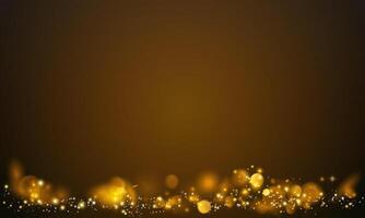 Glow light effect on dark background. golden light. vector