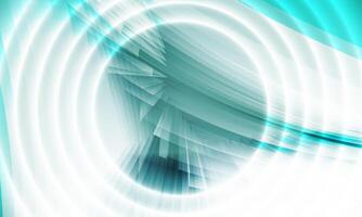 Abstract futuristic background with glowing light circle effect. vector
