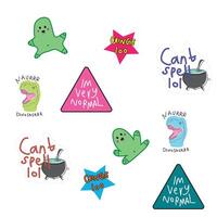 stickers funny abstract vector