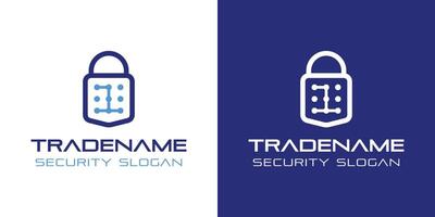 Number 1 Smart Lock Logo, Perfect for Digital Padlock and Residential Security Services vector