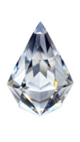 Faceted Clear Crystal on Transparent Background png