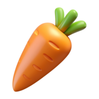Cartoon carrot vegetable illustration isolated on the transparent background png