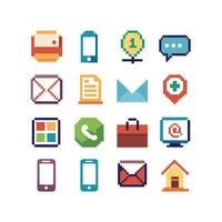 Contact Icon Set Collection Illustration vector