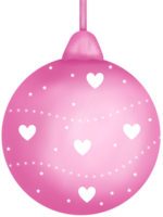 colorful cute Christmas balls png
