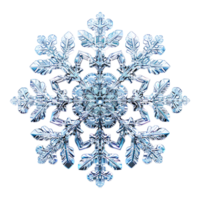 Delicate snowflake with intricate ice patterns png