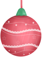 colorful cute Christmas balls png