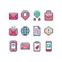 Contact Icon Set Collection Illustration vector