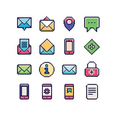 Contact Icon Set Collection Illustration