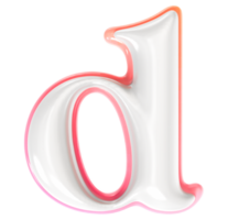 d Font 3D Rendering png