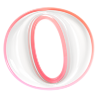 o Font 3D Rendering png