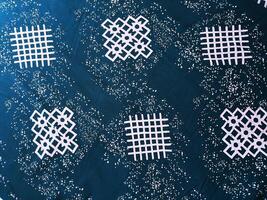 texture, pattern and background of fabric with a geometric box pattern photo