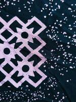 texture, pattern and background of fabric with a geometric box pattern photo