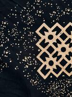 texture, pattern and background of fabric with a geometric box pattern photo