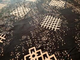 texture, pattern and background of fabric with a geometric box pattern photo