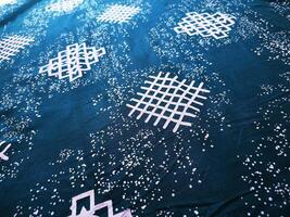 texture, pattern and background of fabric with a geometric box pattern photo