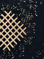 texture, pattern and background of fabric with a geometric box pattern photo