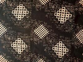 texture, pattern and background of fabric with a geometric box pattern photo