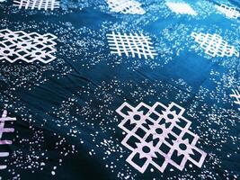 texture, pattern and background of fabric with a geometric box pattern photo