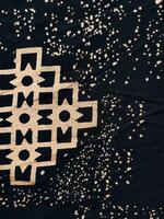 texture, pattern and background of fabric with a geometric box pattern photo