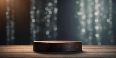 Podium with sleek finish, ideal for displaying products with style and sophistication. photo